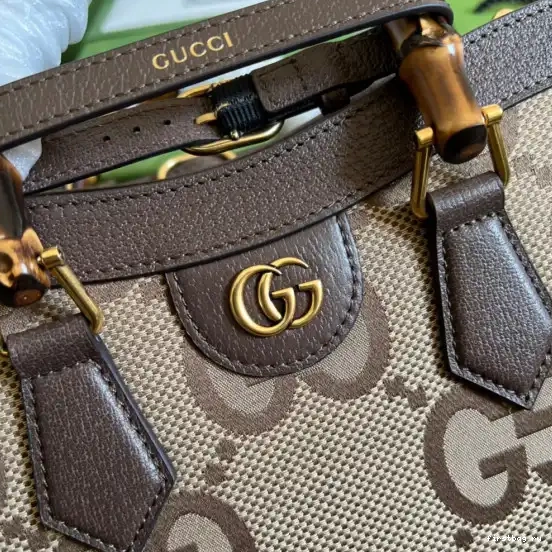 First bag ru small jumbo with Gucci GG bag Diana tote 0611